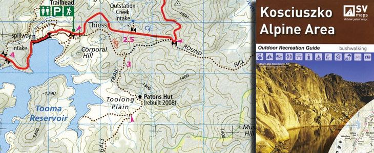 Kosciuszko Alpine Area Map & Guide