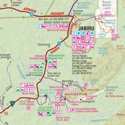 Top-End National Parks -Litchfield Katherine Kakadu Map