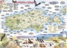 Kangaroo Island Map Laminated