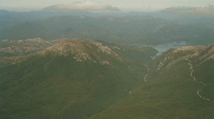 Mount Huxley from air