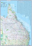 Queensland Wall Map UBD Laminated