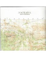Nackara topo map