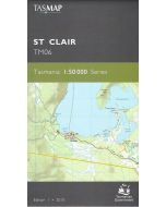 St Clair Tasmap 50k topo