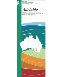 Adelaide Topographic Map SI54 1:1 Million