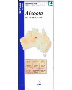 Alcoota 250k topo map