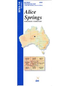 Alice Springs Topographic Map