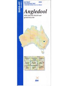 Angledool Topo Map - SH55-07 1:250,000 Scale