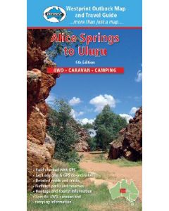 Alice Springs to Uluru Map & Guide - Westprint