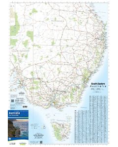 SE Australia wall map