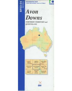 Avon Downs Topographic Map - SF53-04