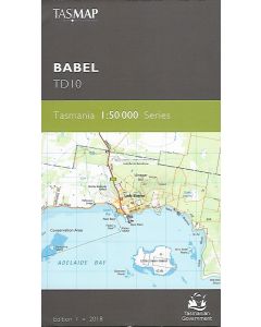 Babel 50k Topographic Map - TD10 Tasmap