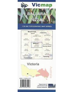 Ballarat Topographic Map 50k - 7622-N
