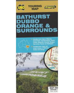 Bathurst Dubbo Orange map