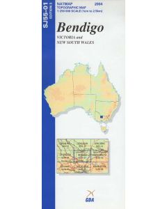 Bendigo Topographic Map - SJ55-01