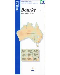 Bourke Topographic Map - SH55-10