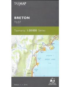 Breton 50k topo map