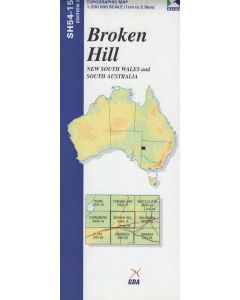 Broken Hill Topographic Map - SH54-15