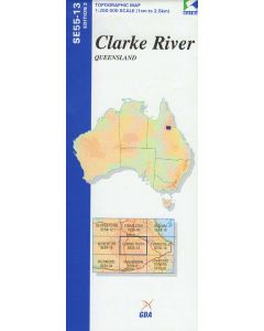 Clarke River Topographic Map - SE55-13