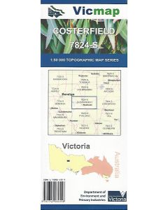 Costerfield Topographic Map 7824-S - Vicmap