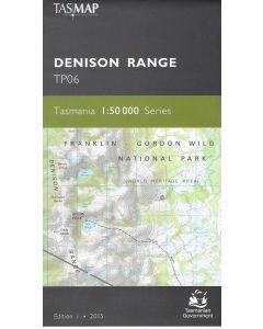 Denison Range topo map