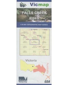 Falls Creek Topo Map - Vic Map 1:50k