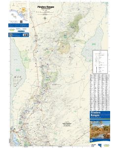 Flinders Ranges Wall Map Laminated - Carto Graphics Maps