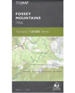 Fossey Mountains Topographic Map - Tasmap TK06