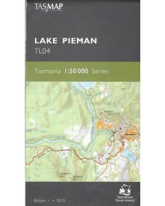 Lake Piemaan 50k topo map