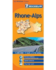 France Regional - Rhone Alpes Michelin 523 