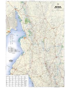 Mid North South Australia Wall Map Laminated Carto Graphics Maps