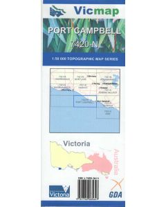Port Campbell 50k topo map