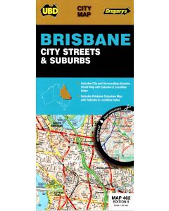 Brisbane City Streets & Suburbs Map UBD 462