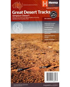 Great Desert Tracks Simpson Desert Map Hema Maps