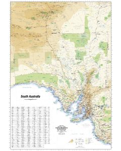 South Australia Wall Map
