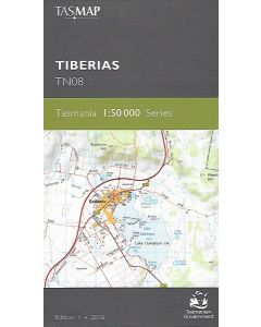 Tiberias Topographic Map TN08 - Tasmap