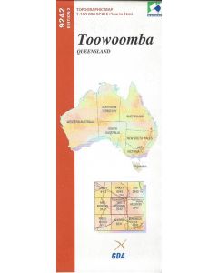 Toowoomba 100k topo map