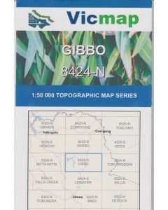 Gibbo Topo Map - VicMap 1:50k
