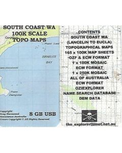 WA South Coast Digital Topo map