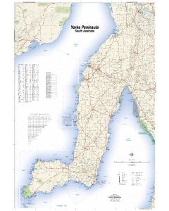 Yorke Peninsula Wall Map Laminated - Carto Graphics
