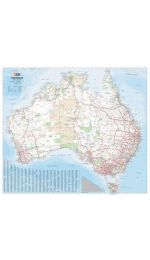 Australia Large Wall Map Laminated - Hema Maps