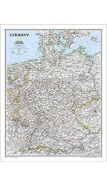 Germany Map - Laminated - National Geographic
