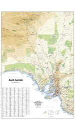 South Australia Wall Map Laminated - Carto Graphics